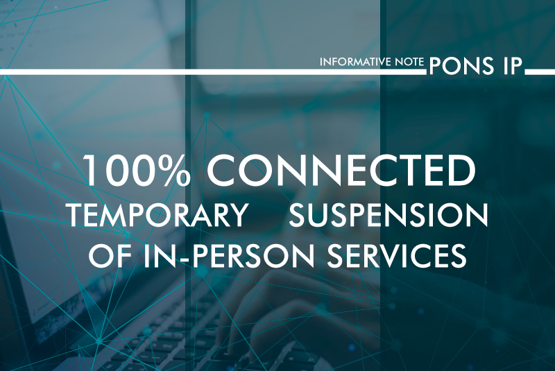 Temporary Suspension of In-person Services at PONS IP