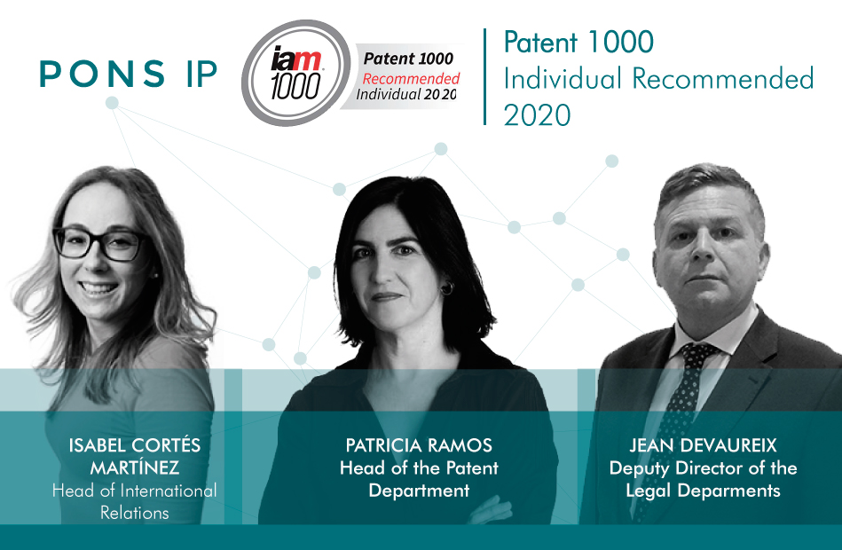iam patent 1000 2020 PONS IP